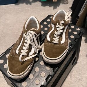 Olive Green Vans Sneakers